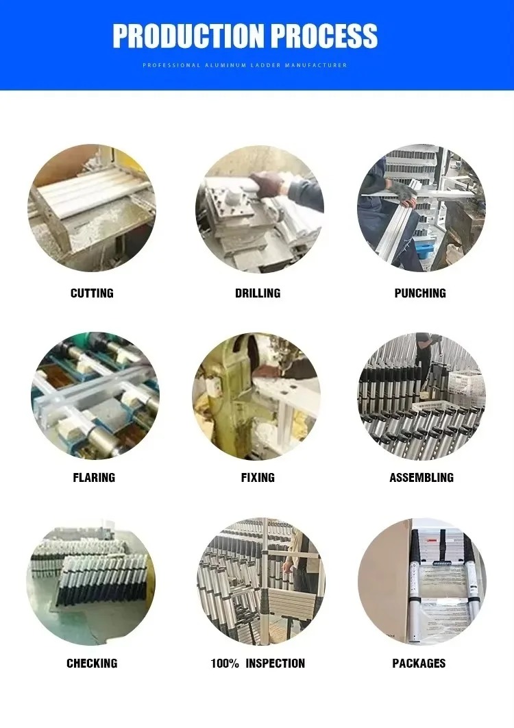 Home Improvement Industry - Échelle escamotable en aluminium MF-TLA112-6, 3,2