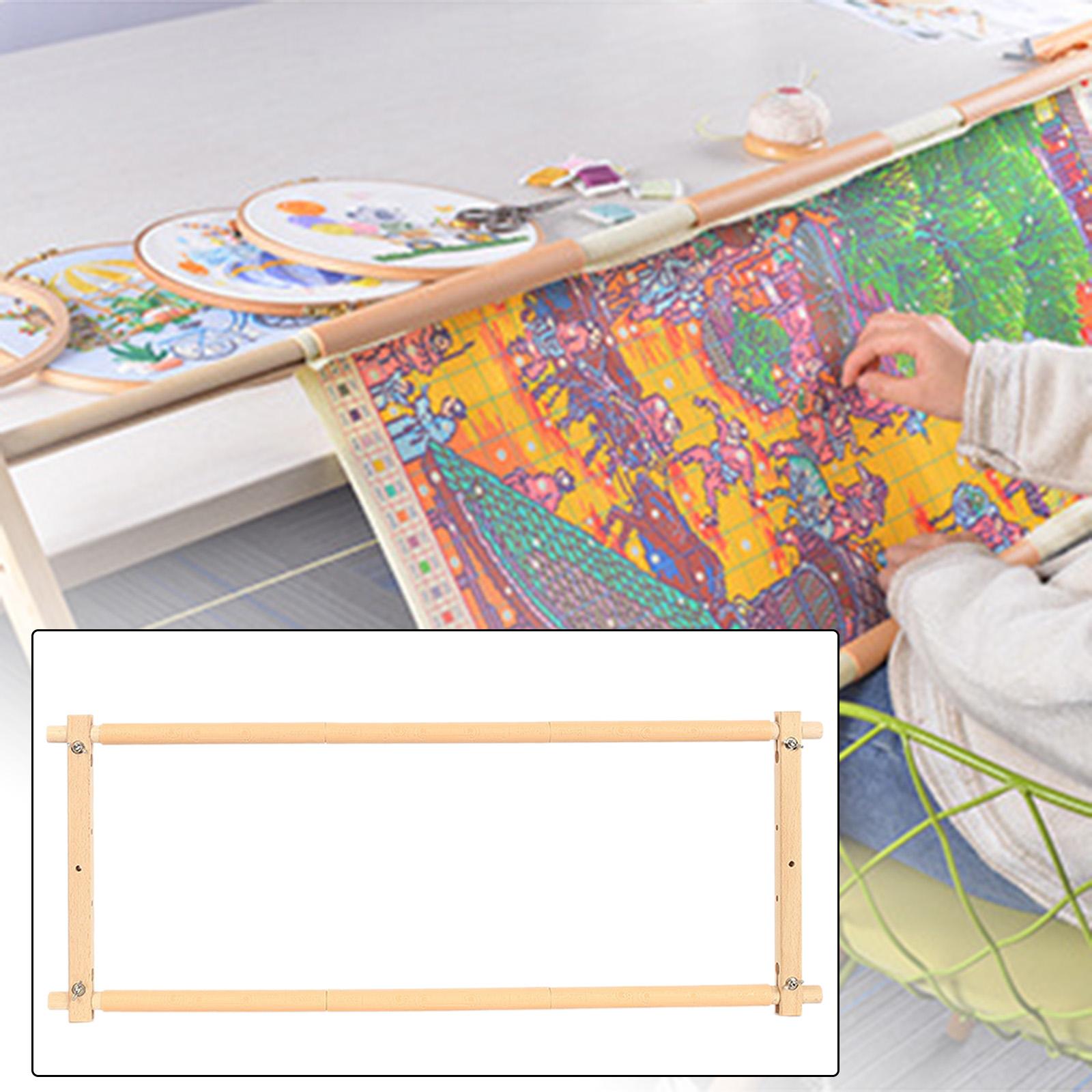 Home Improvement Mall - Cadre de broderie en bois massif,