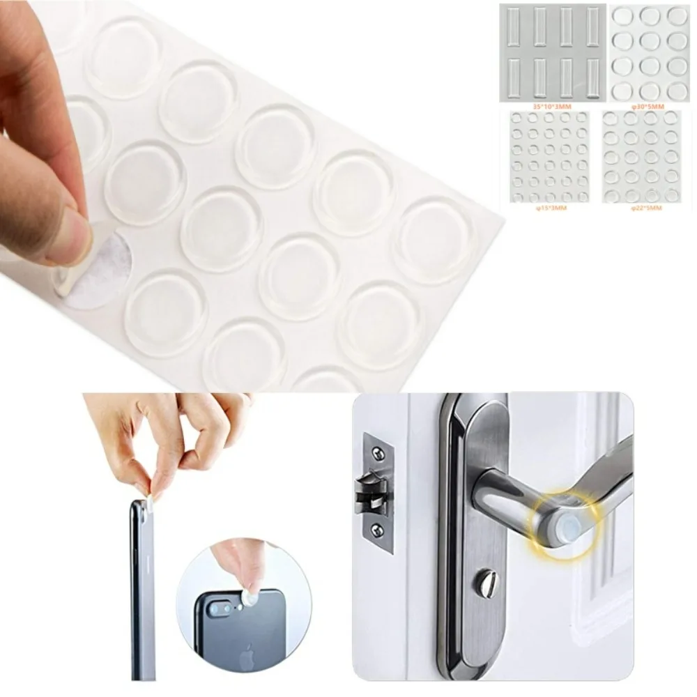 Door Stopper Rubber - Bande anti-collision transparente en silicone, butée