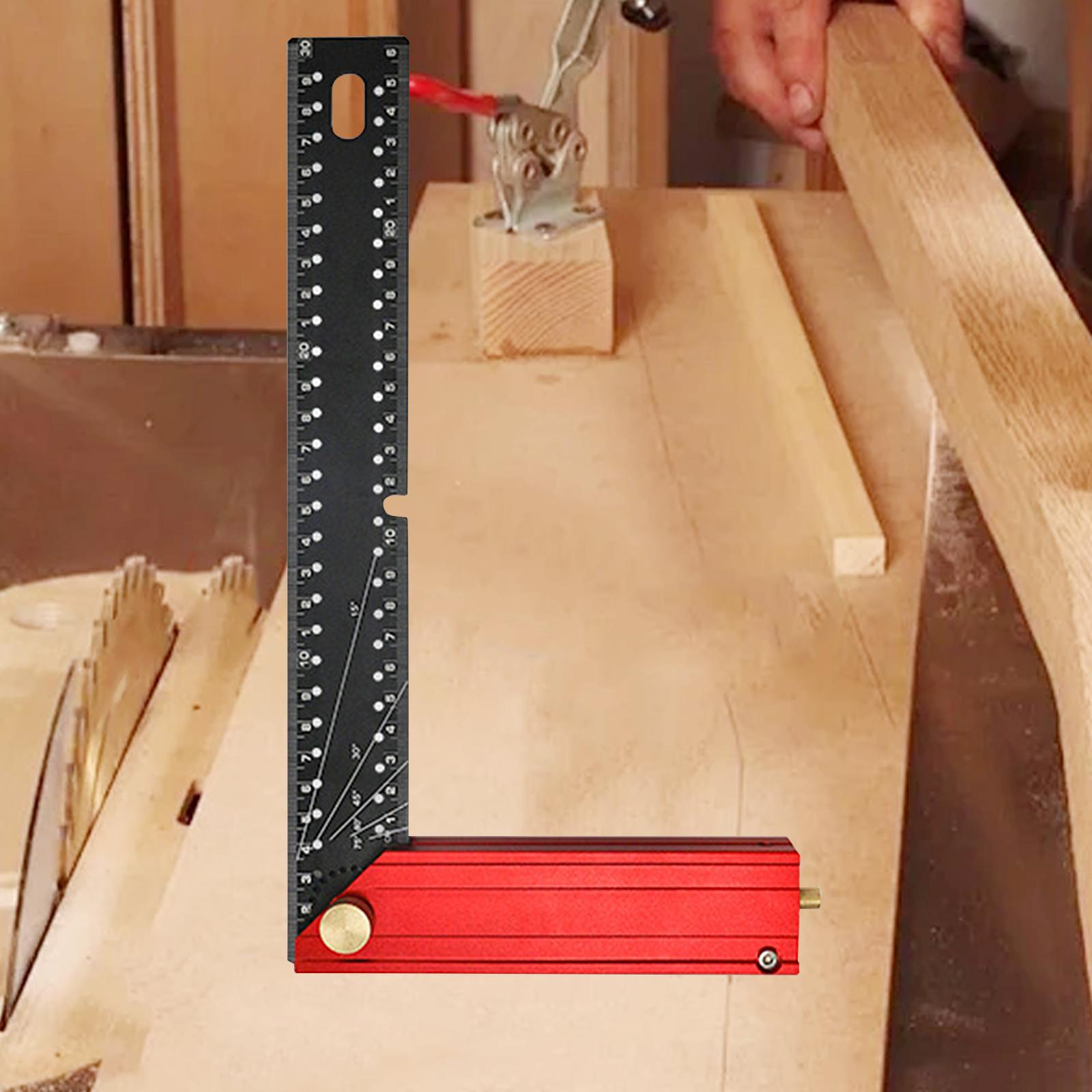 Home Improvement Mark - Règle carrée en L de précision,