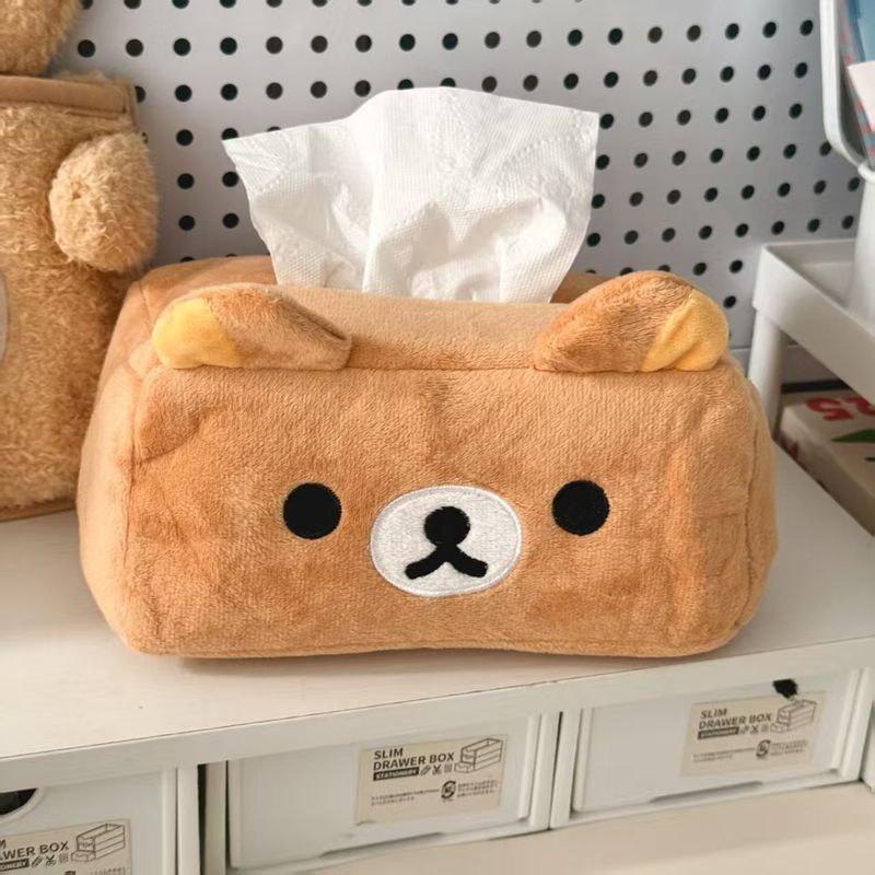 Home Improvement Mall - Porte-boîte à mouchoirs en peluche ours